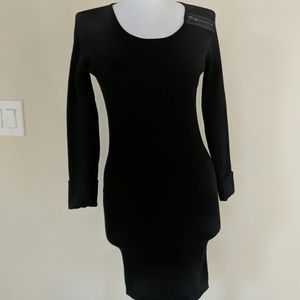 Joe Boxer Black Body Con Sweater Dress